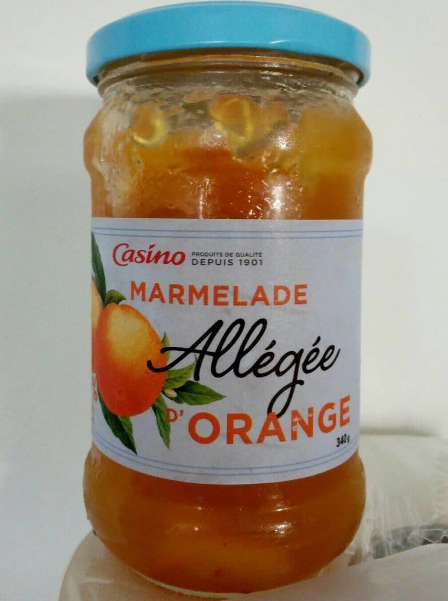 Casino Marmelade allégée d'orange 30% de sucres en moins packshot