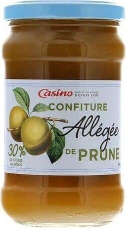Casino Confiture allégée de prune 30% de sucres en moins packshot
