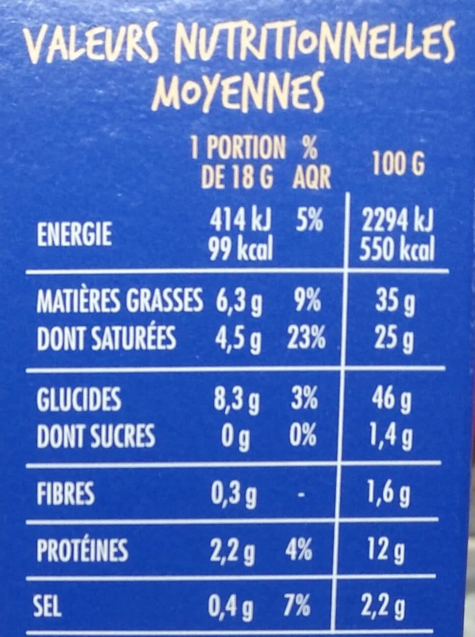 Casino Palmiers salés fromage packshot