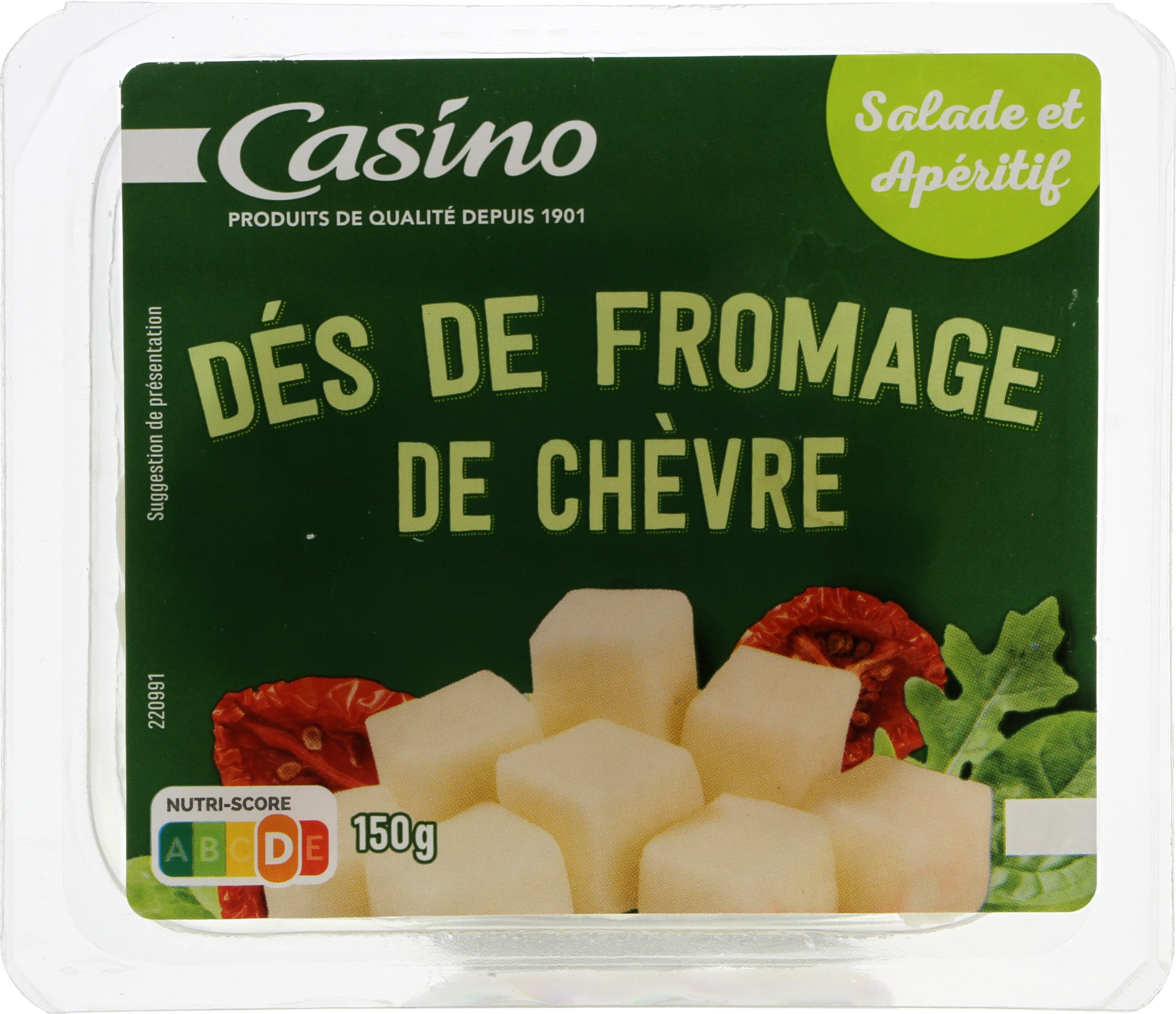 Casino Dés de fromage de chèvre Apéritif & Salade packshot