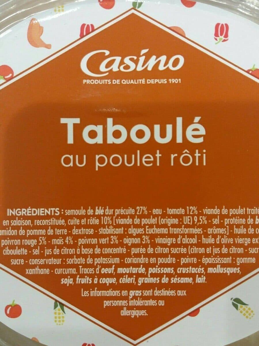 Casino Taboulé poulet packshot