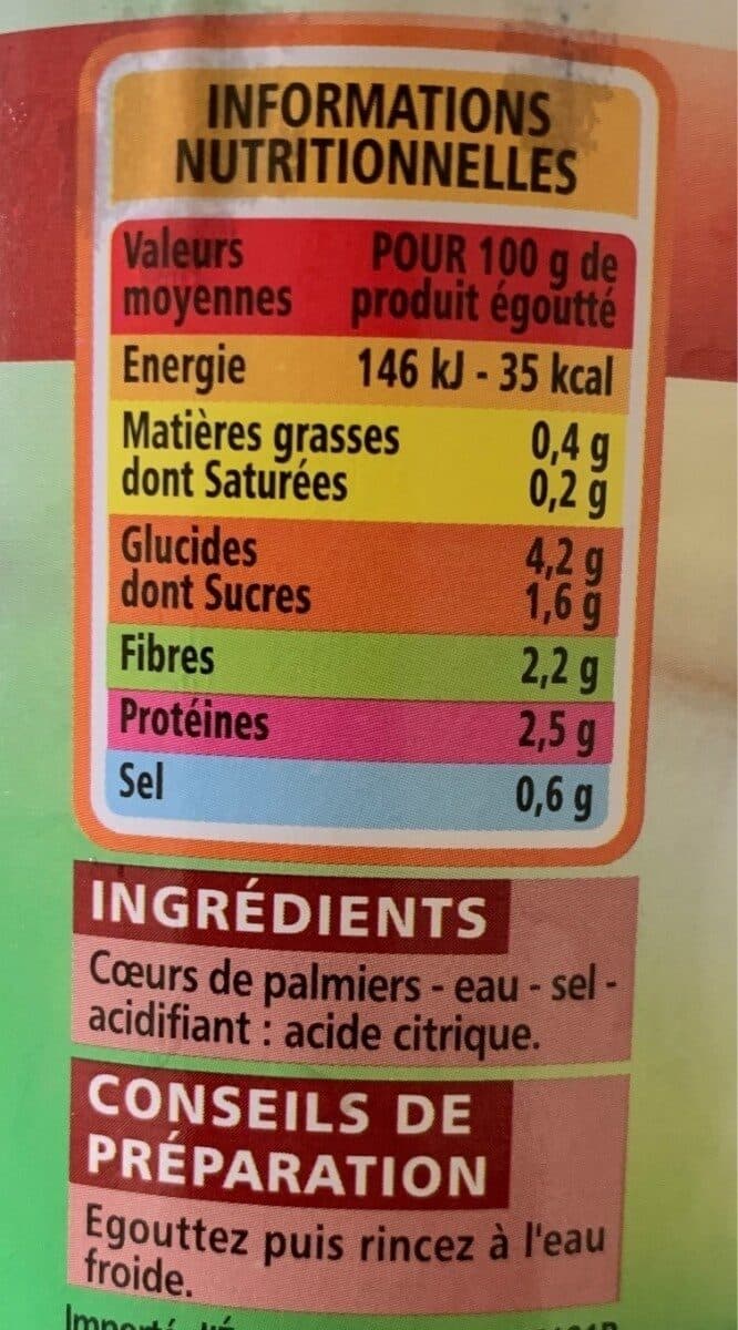 Casino Cœurs de palmier packshot