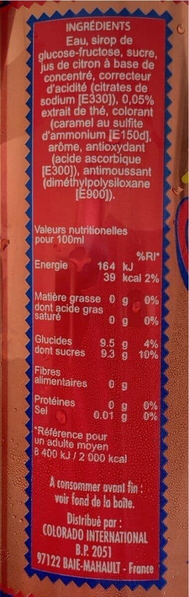 colorado Ice tea, pêche et mangue packshot