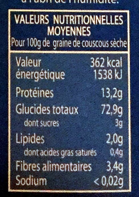 Regia Graine de couscous moyenne packshot