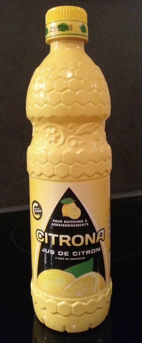 Citrona Jus de citron packshot