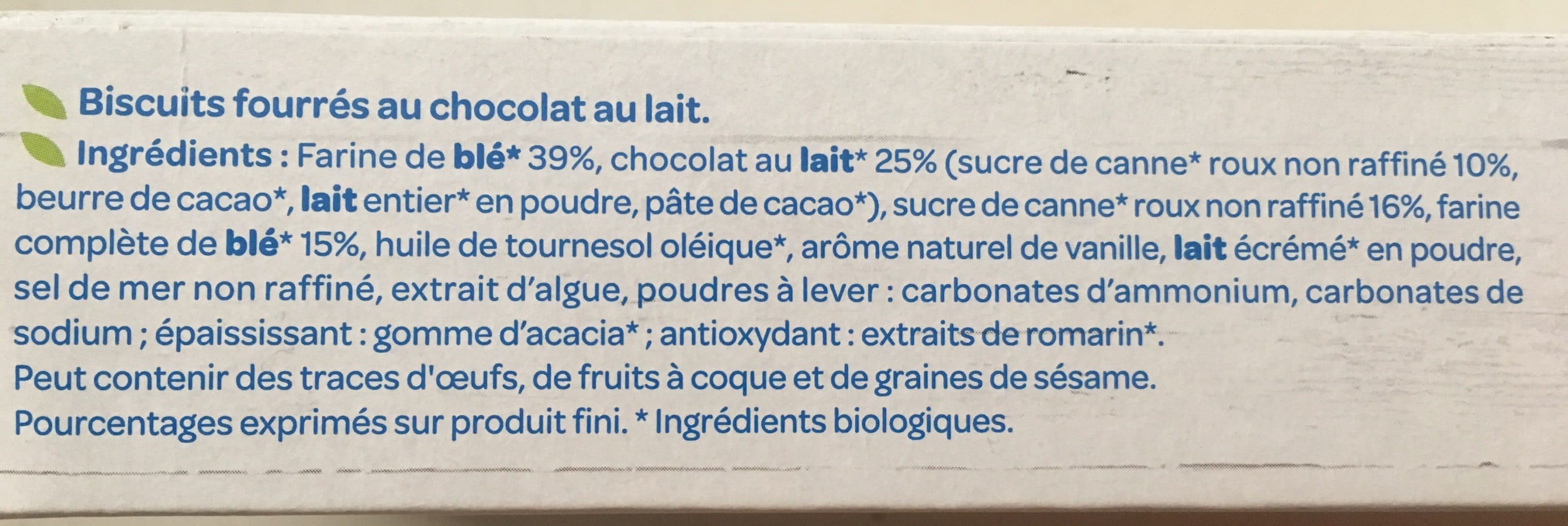 Bjorg Fourrés chocolat lait packshot