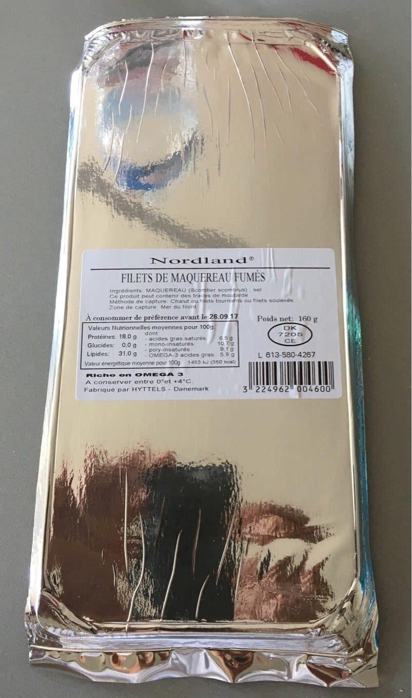 Norland Filets de maquereaux fumés packshot