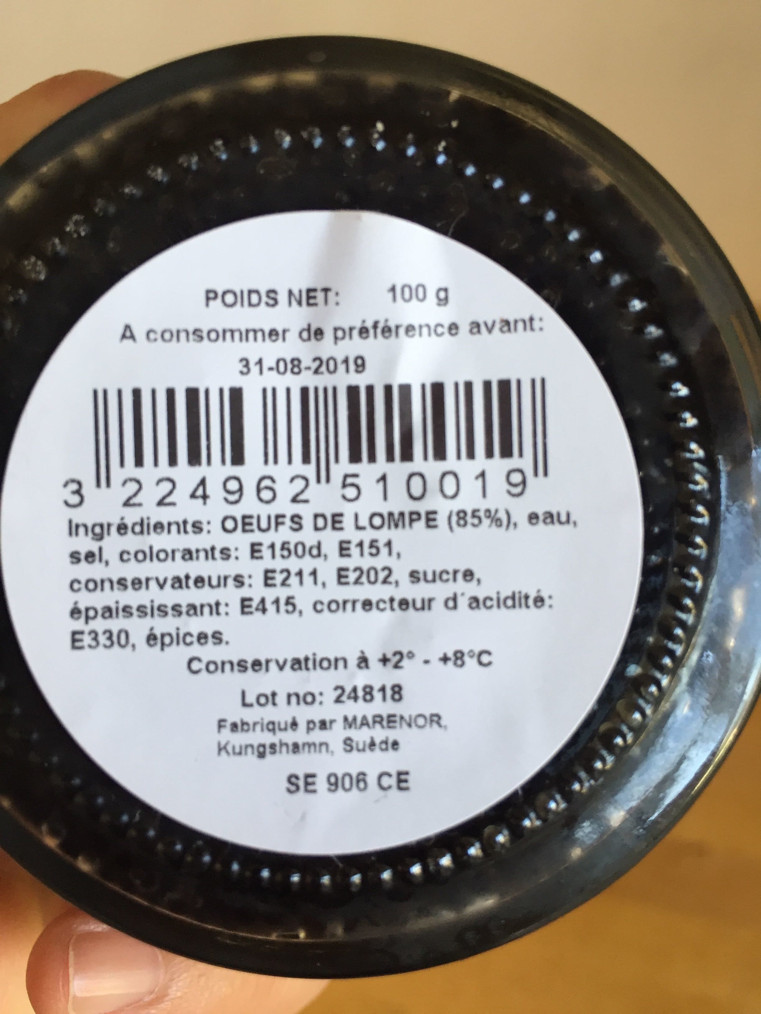 Nordland Oeufs De Lompe Noir Verrine packshot