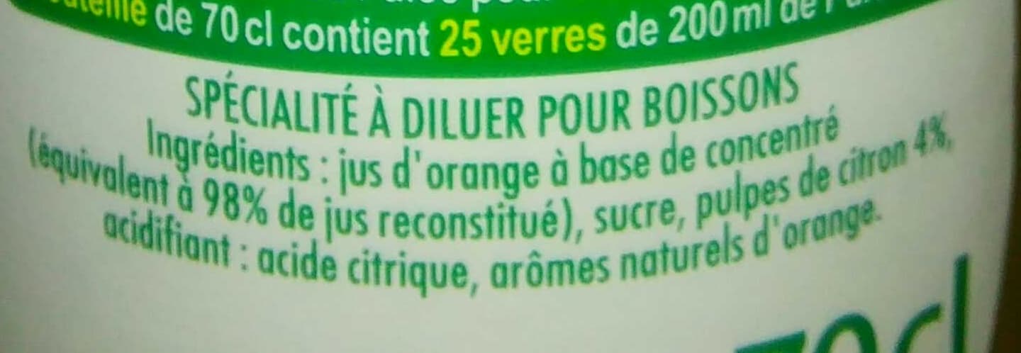 Pulco Pulco Orange à diluer packshot