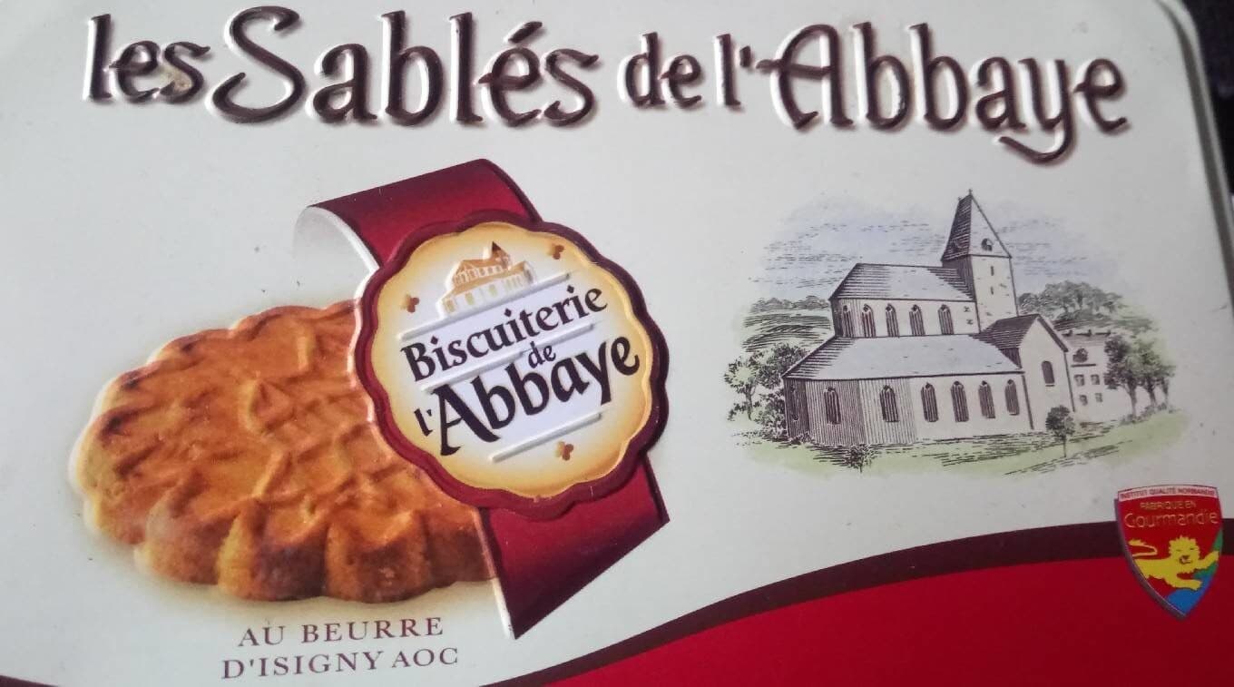 Biscuiterie de l abbaye Les Sablés De L'abbaye Au Beurre D'isigny Aoc, La Boite De packshot