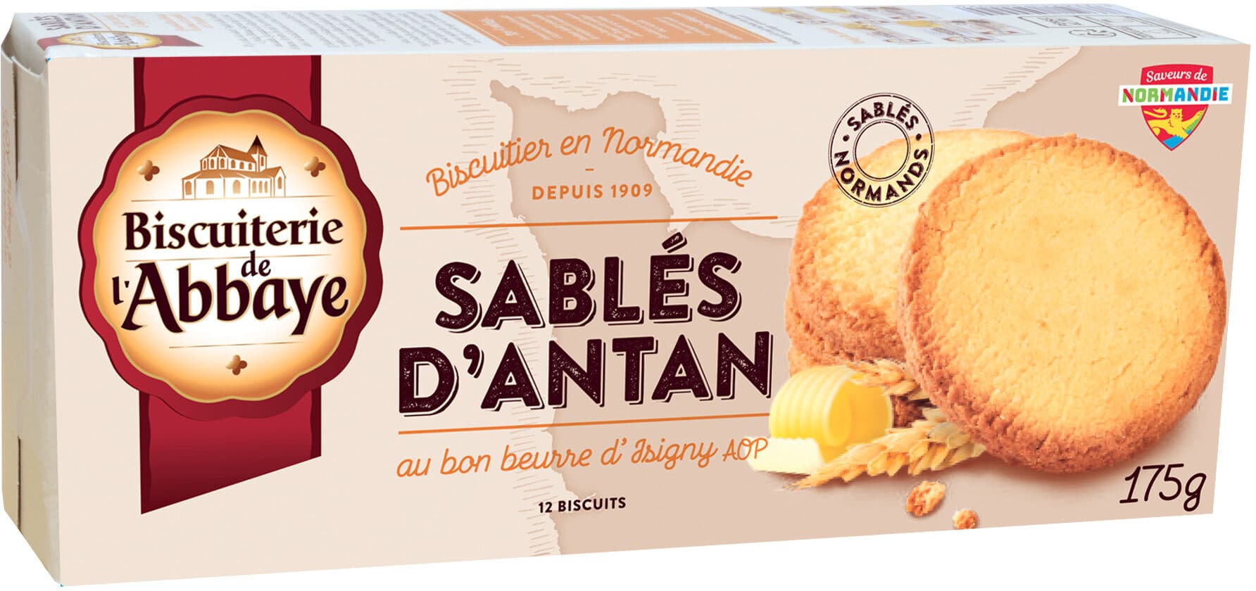 Biscuiterie de l'Abbaye Sablés d'Antan packshot