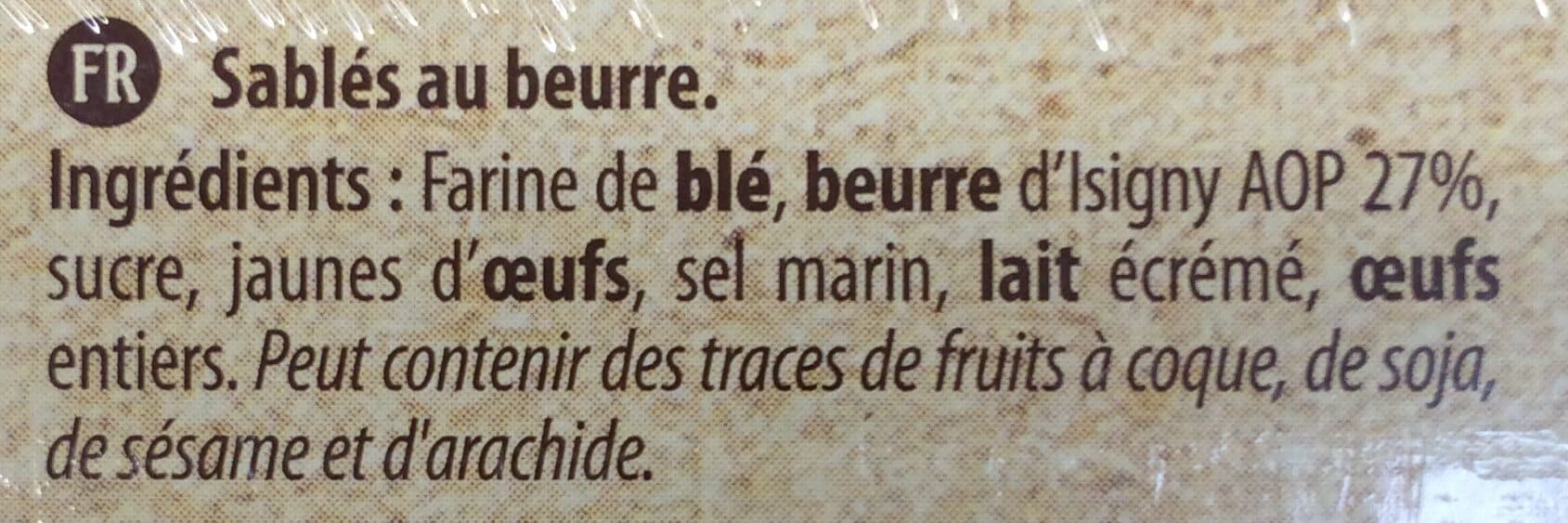 Biscuiterie de l abbaye Les Sablés D'antan (offre Spéciale). 2x175g packshot