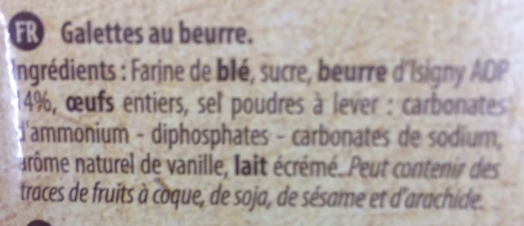 Biscuiterie de l abbaye Galette Normandes, Au Beurre D'isigny. Offre Spéciale 2x200g. packshot
