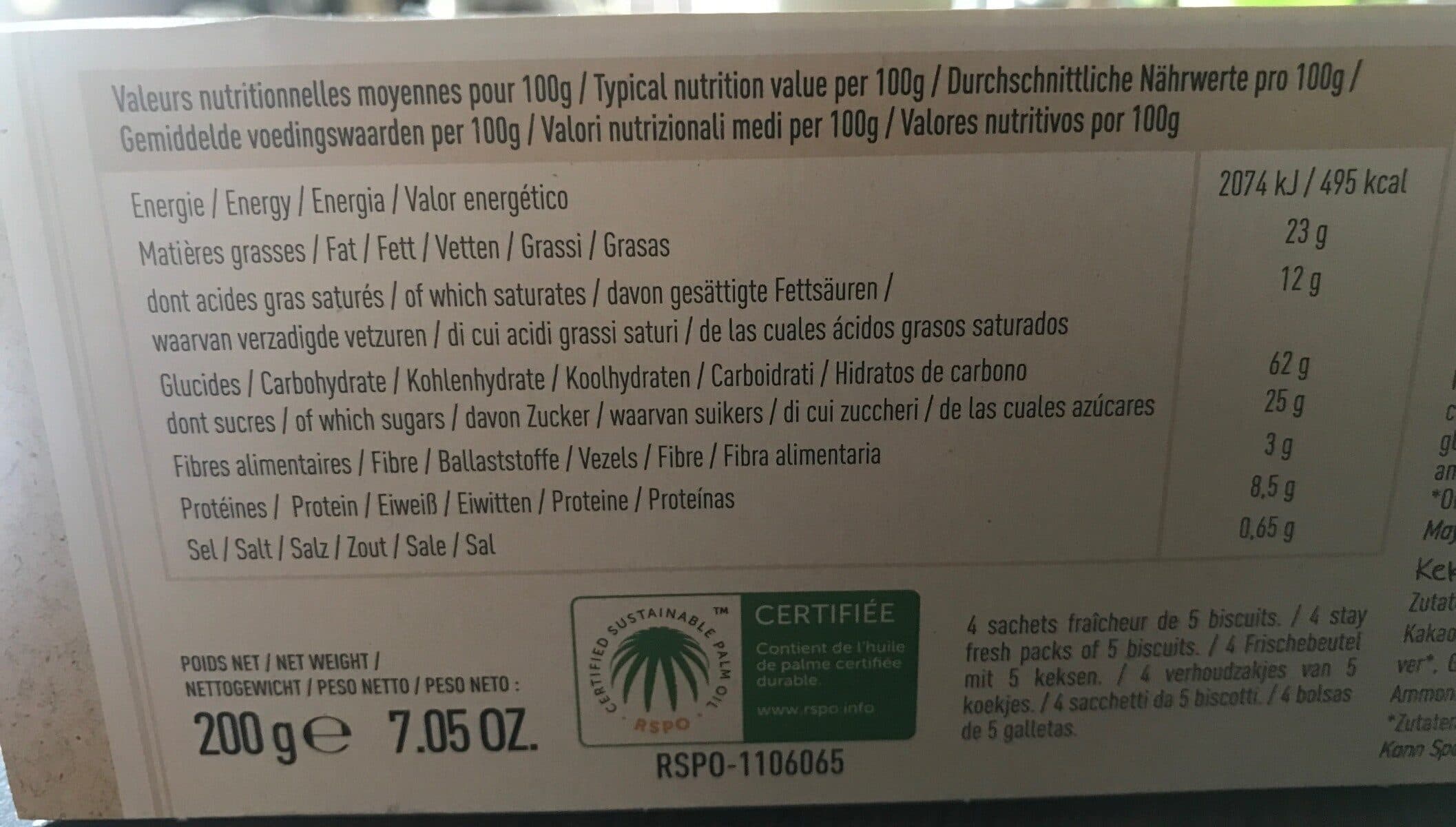 Fleurs des Blés Biscuits Nappés de Chocolat Lait packshot