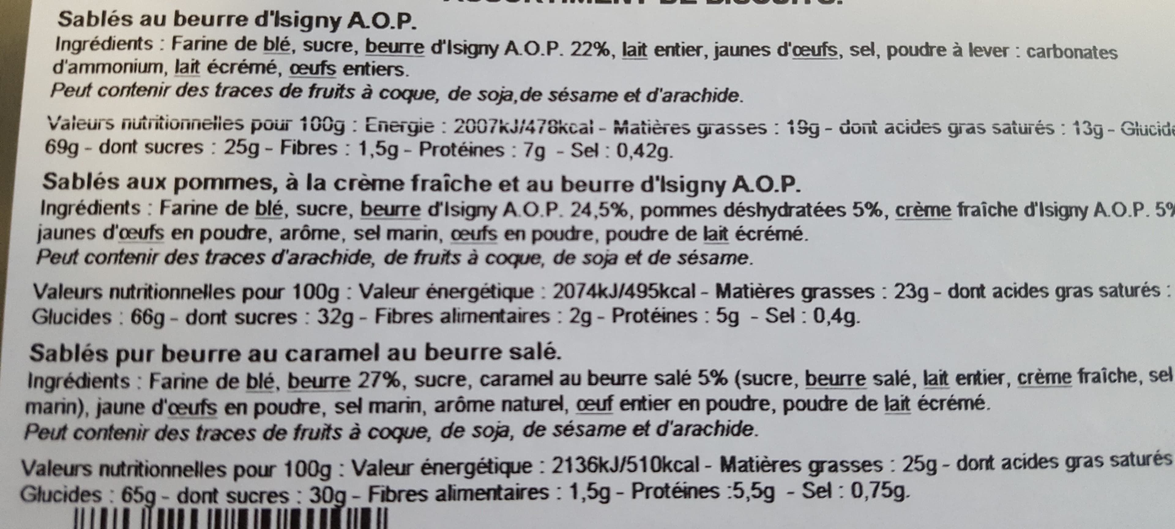 Biscuiterie Abbaye Sables au beurre d isigny AOP packshot