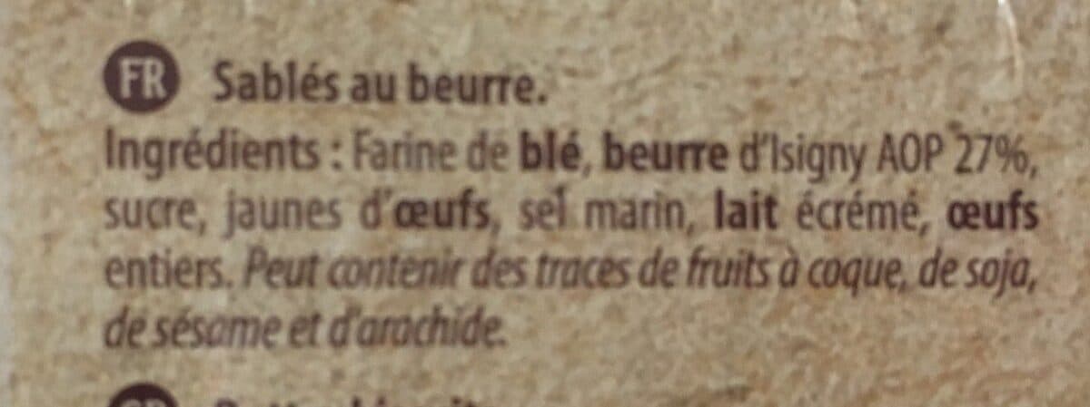 Biscuiterie de l'Abbaye Les Sablés d'Antan packshot