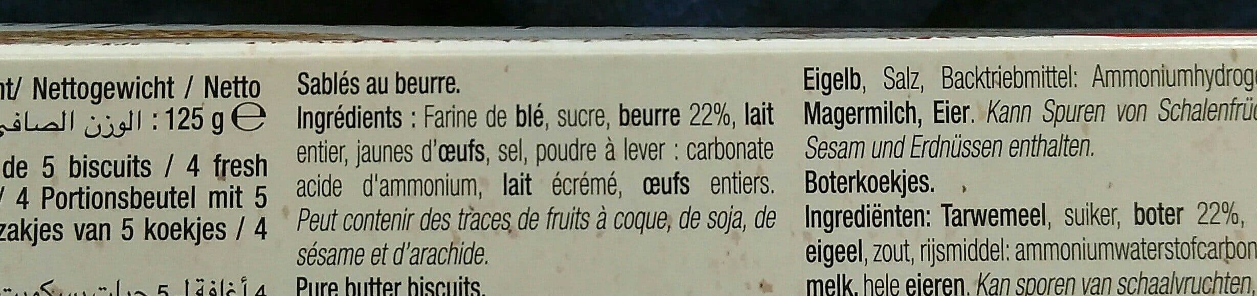 Pierre Biscuiterie Sablés pur beurre packshot
