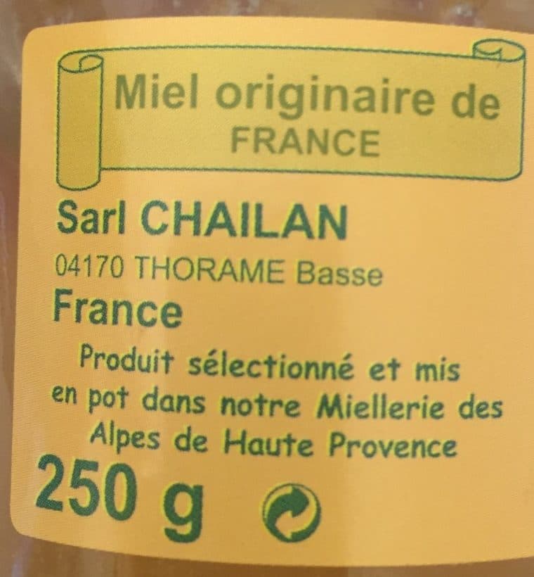 Miels Chailan Miels de Tilleul de France packshot