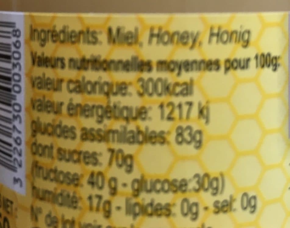 Miels Chailan Miel de lavande packshot