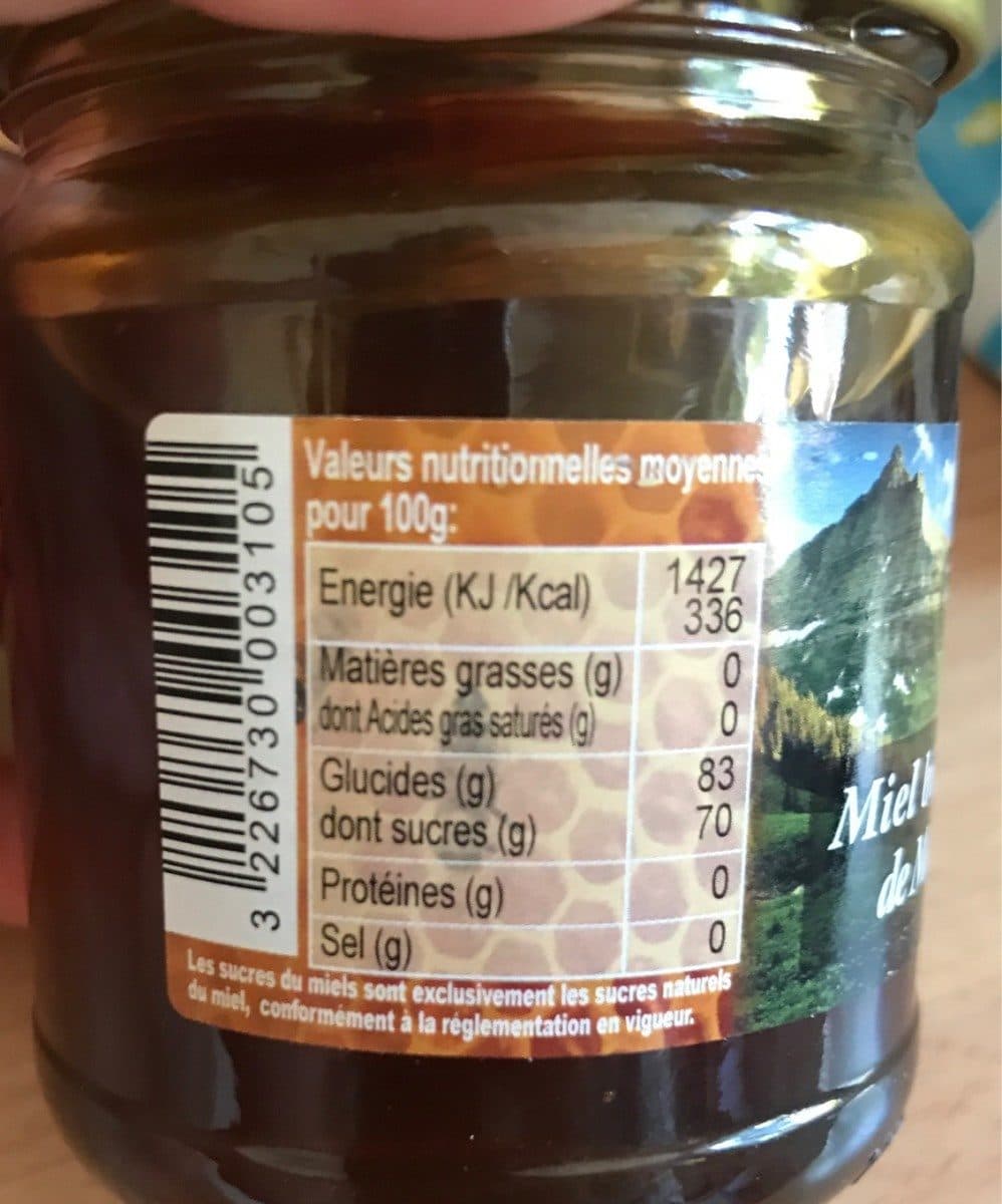 Open Food Facts Miel biologique de montagne packshot
