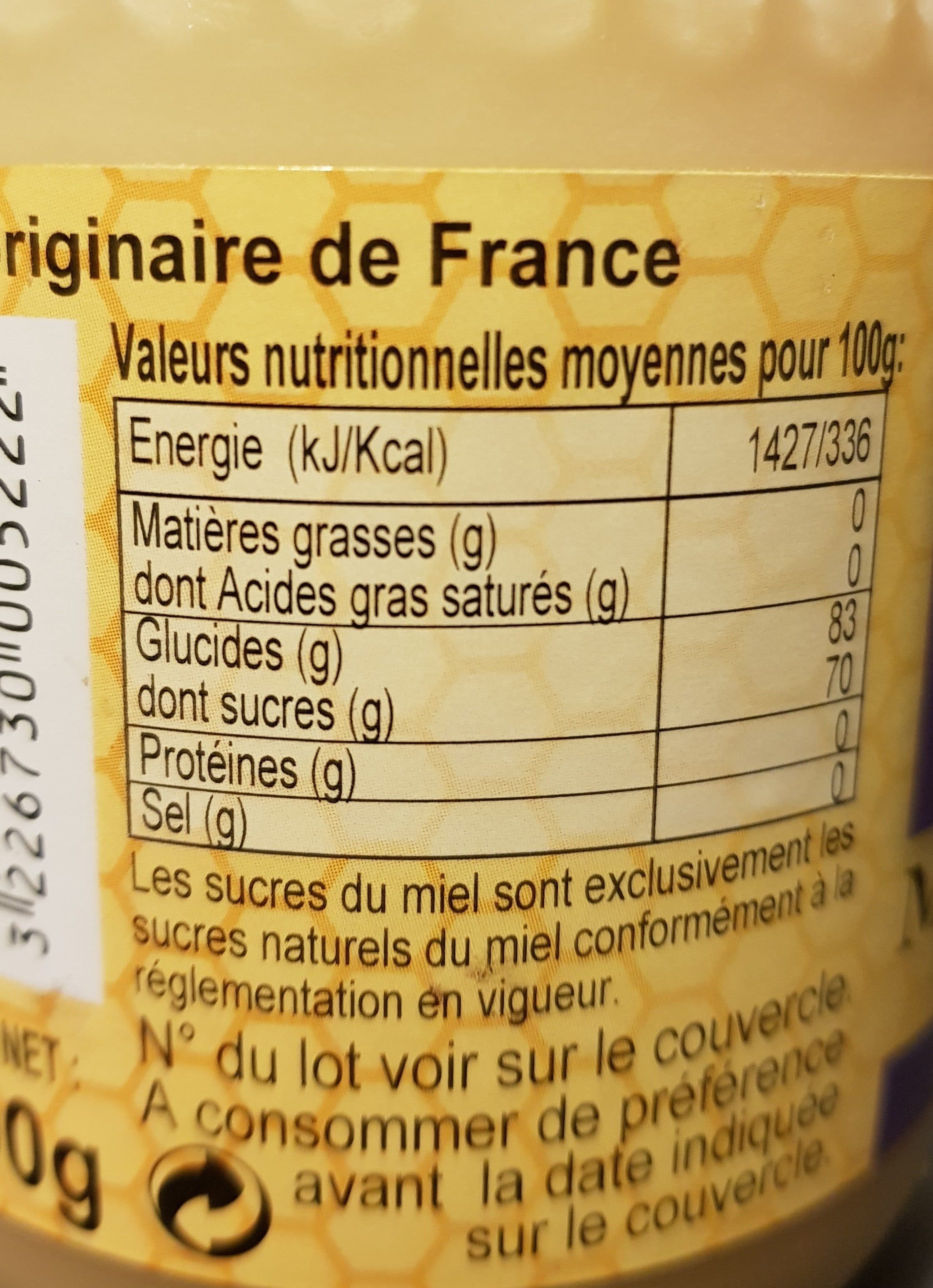 Miels Chailan Miel de Lavande de Provence packshot