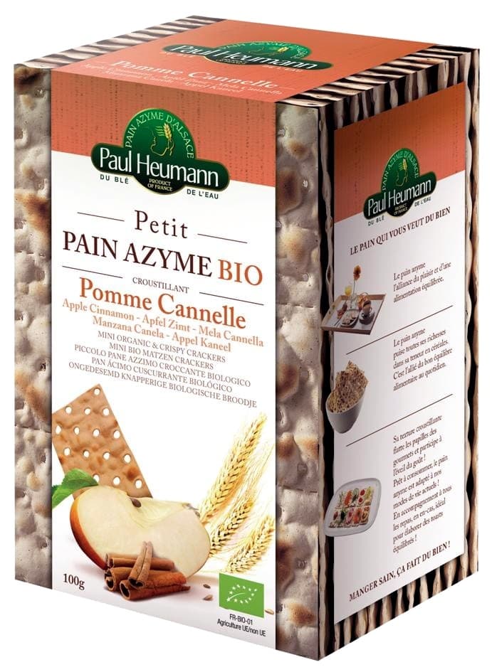 PAUL HEUMANN Petit Pain Azyme biologique Pomme&Cannelle Paul Heumann packshot