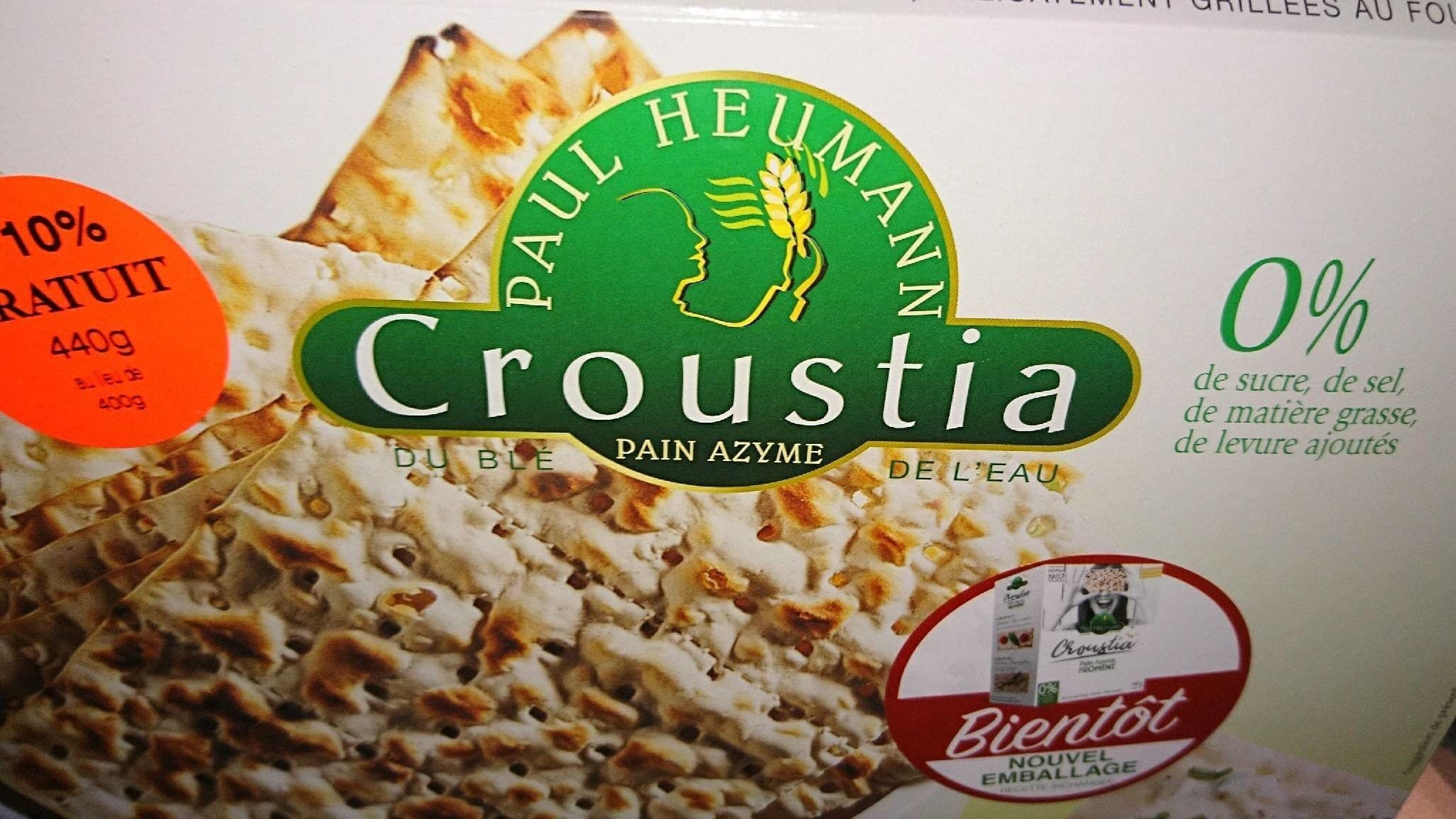 Open Food Facts Pain azyme packshot