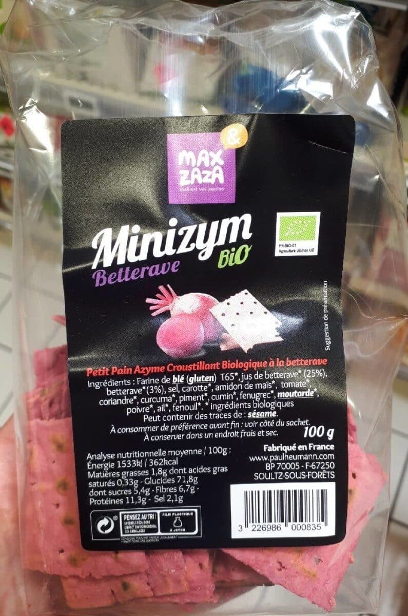 Open Food Facts Minizym betterave bio packshot