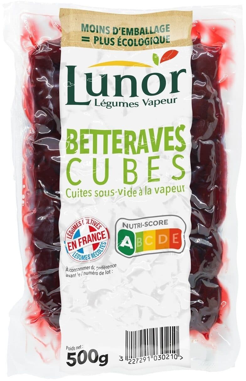 Lunor Betteraves cubes packshot