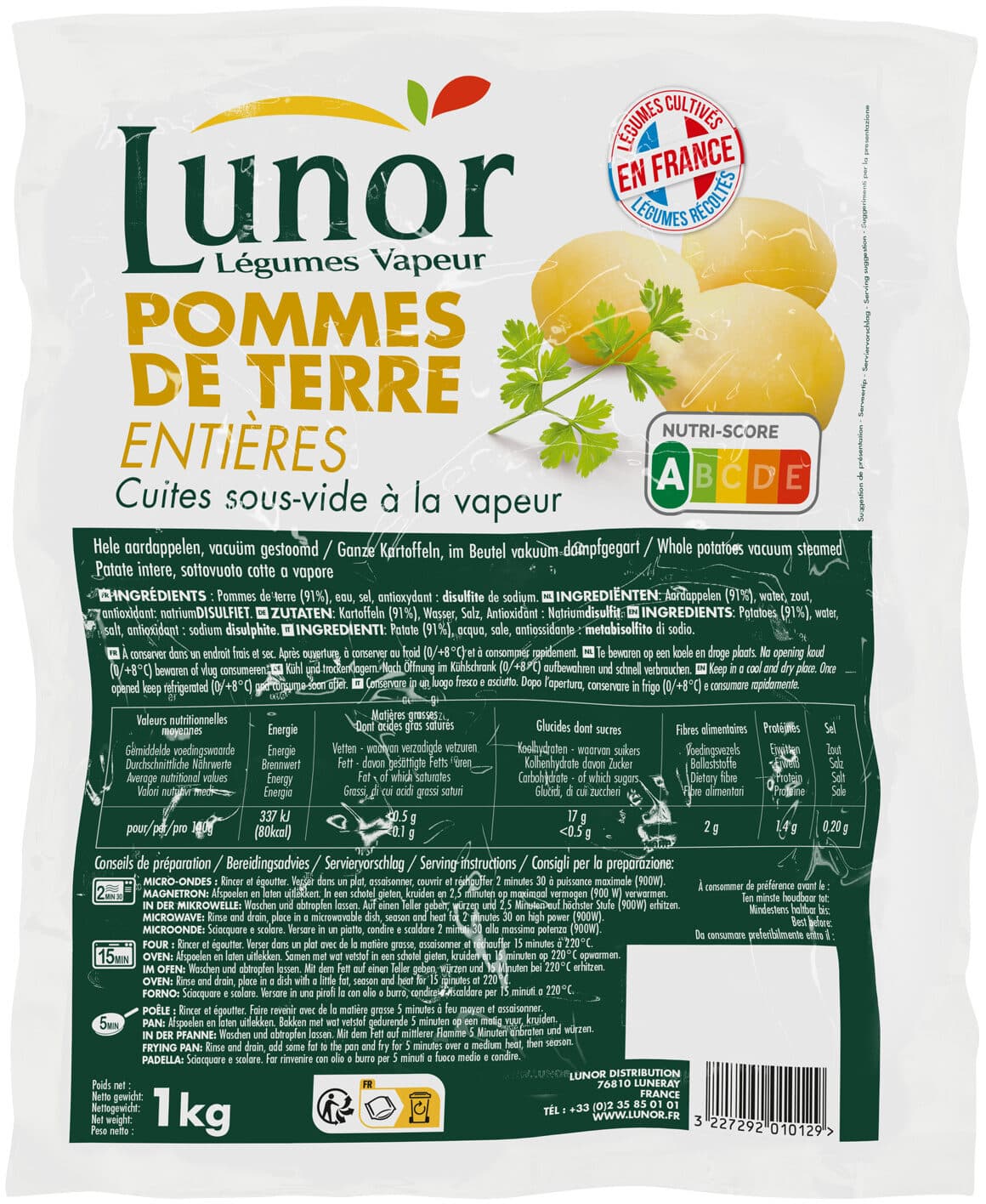 Lunor Pommes de terre entières ( packshot
