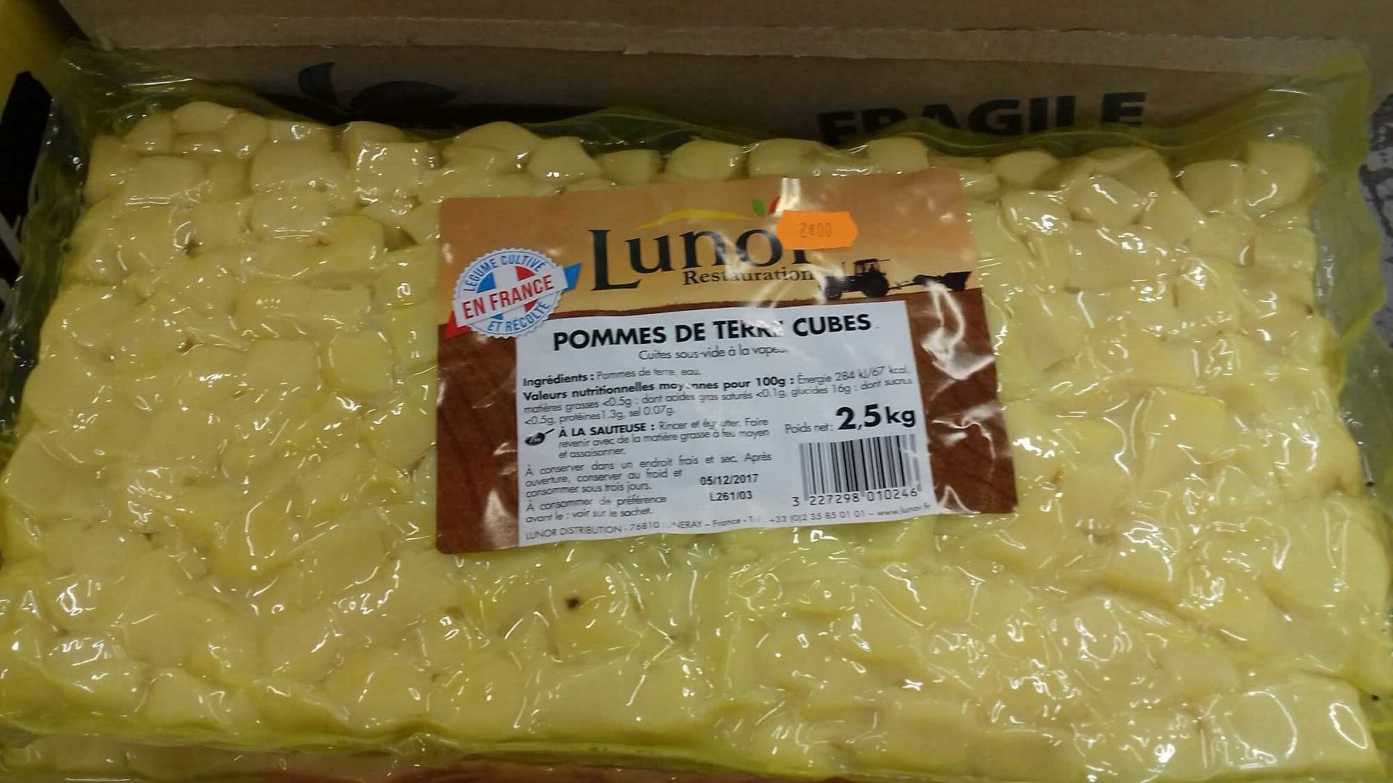 Lunor Pommes de Terre Cubes packshot
