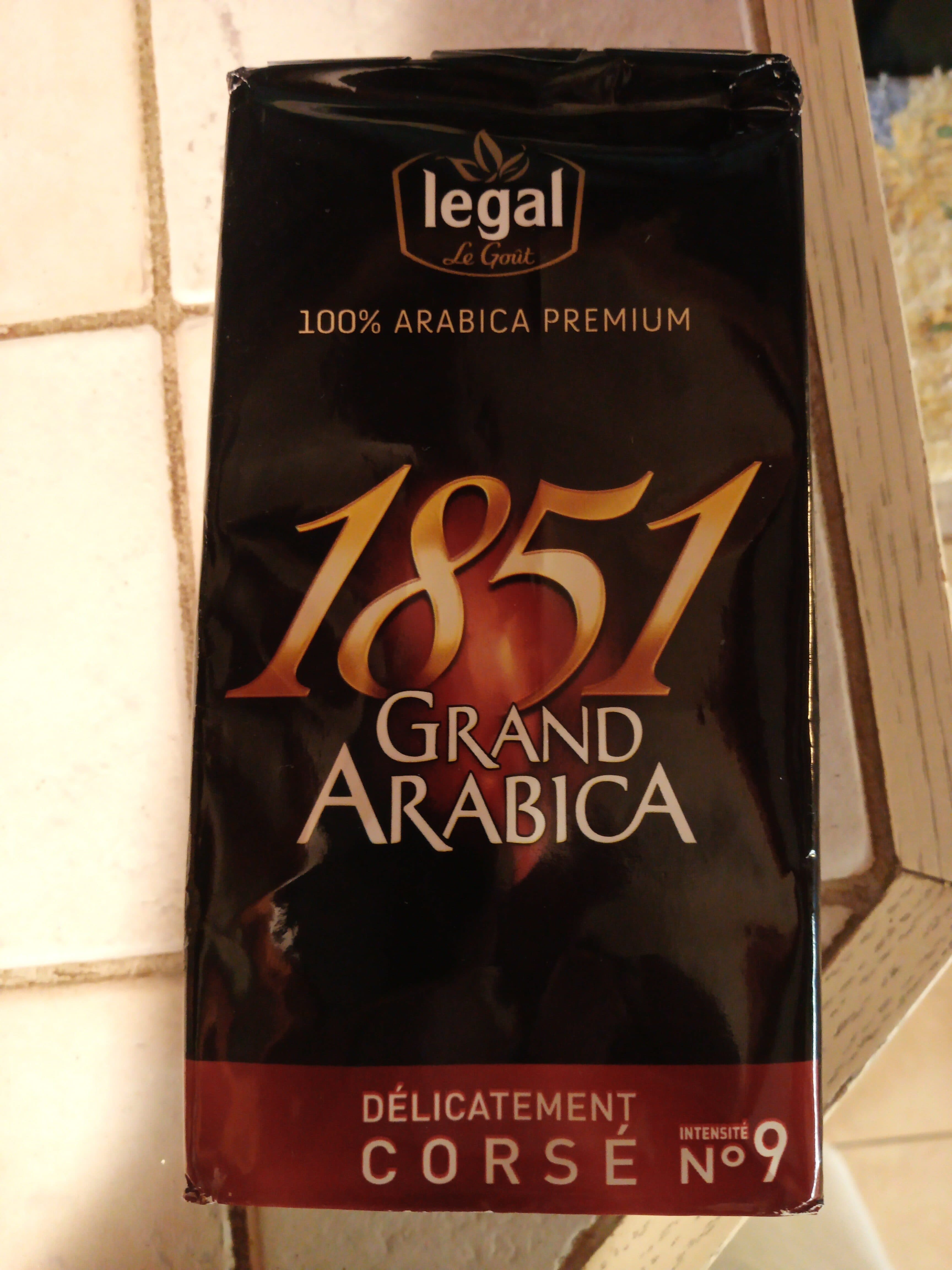 Le Goût 100% Arabica Premium 1851 grand arabica intensité nº9 packshot