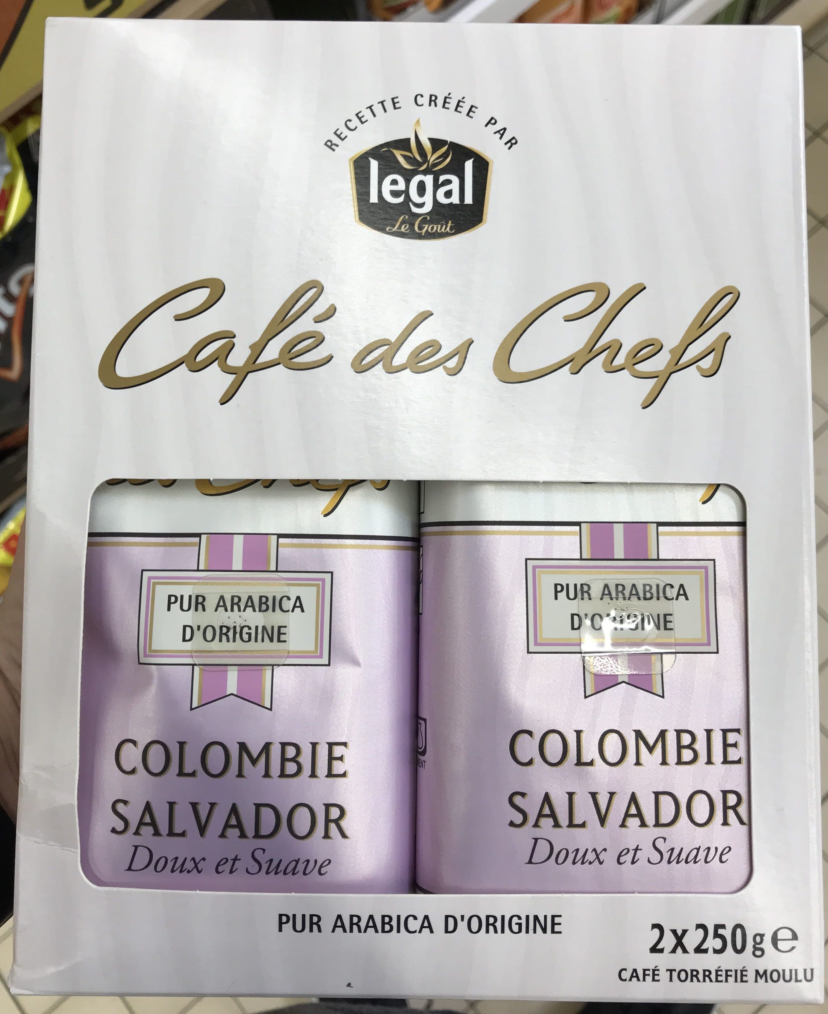Legal Café des Chefs Colombie Salvador packshot
