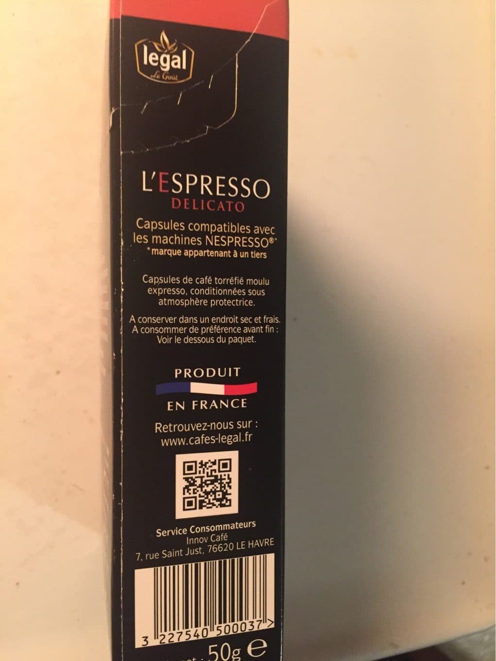 Legal L'Espresso Delicato packshot