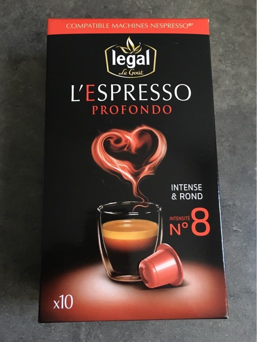 Legal Legal l'espresso profondo capsule x10 packshot