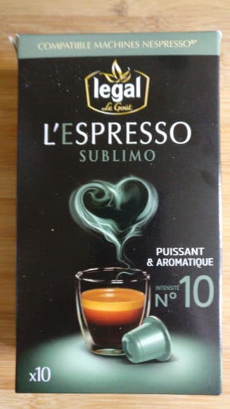 Legal L'espresso sublimo packshot