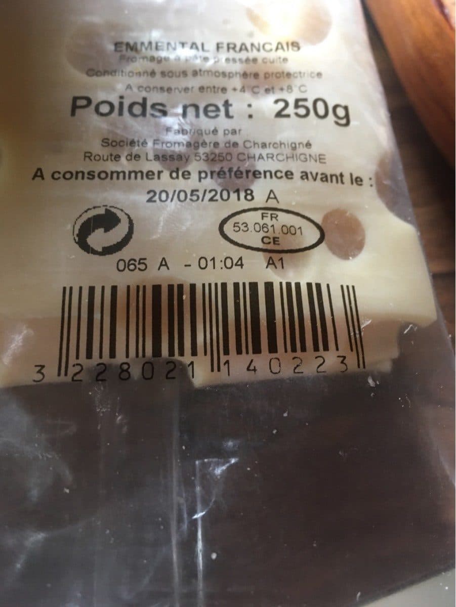 Open Food Facts Emmental francais packshot