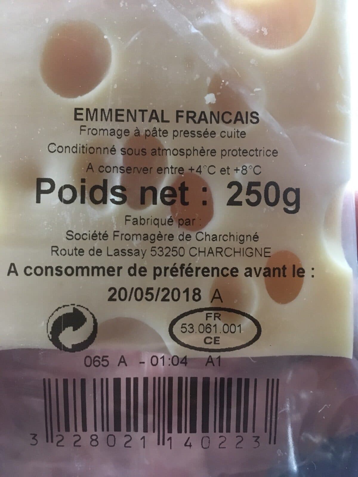 Open Food Facts Emmental francais packshot