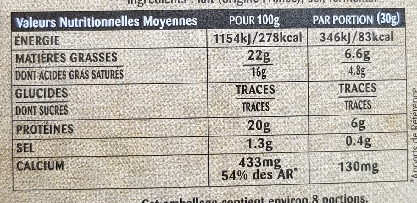 Président Camembert de campagne packshot