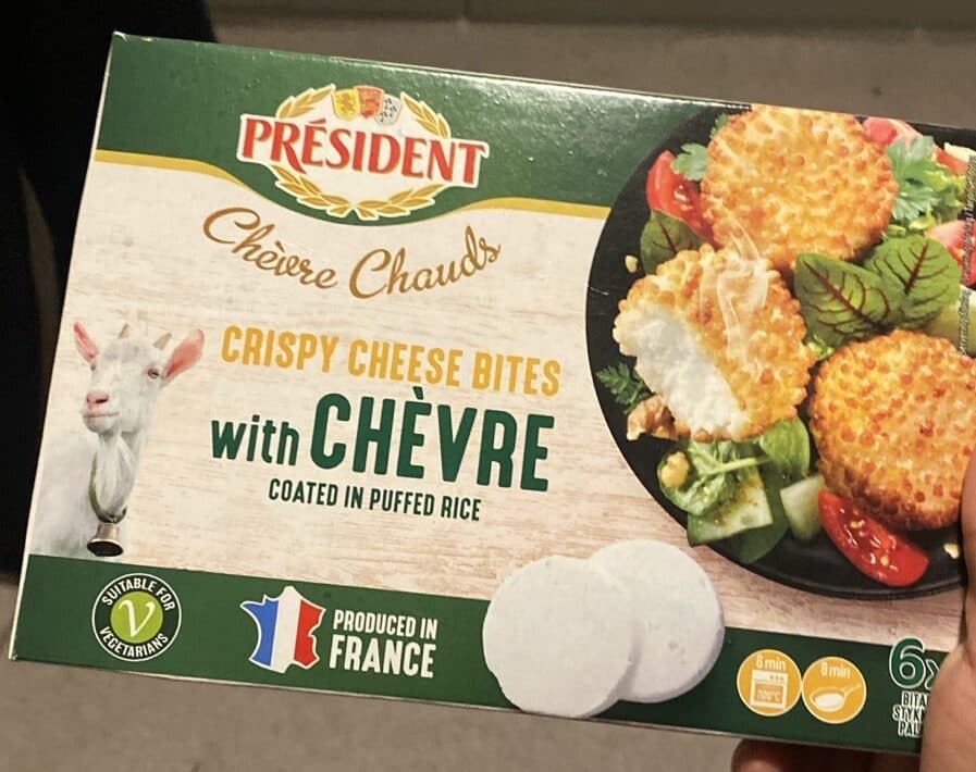 Président Crispy Cheese Bites Wth Chévre Coated In Puffer Rice packshot