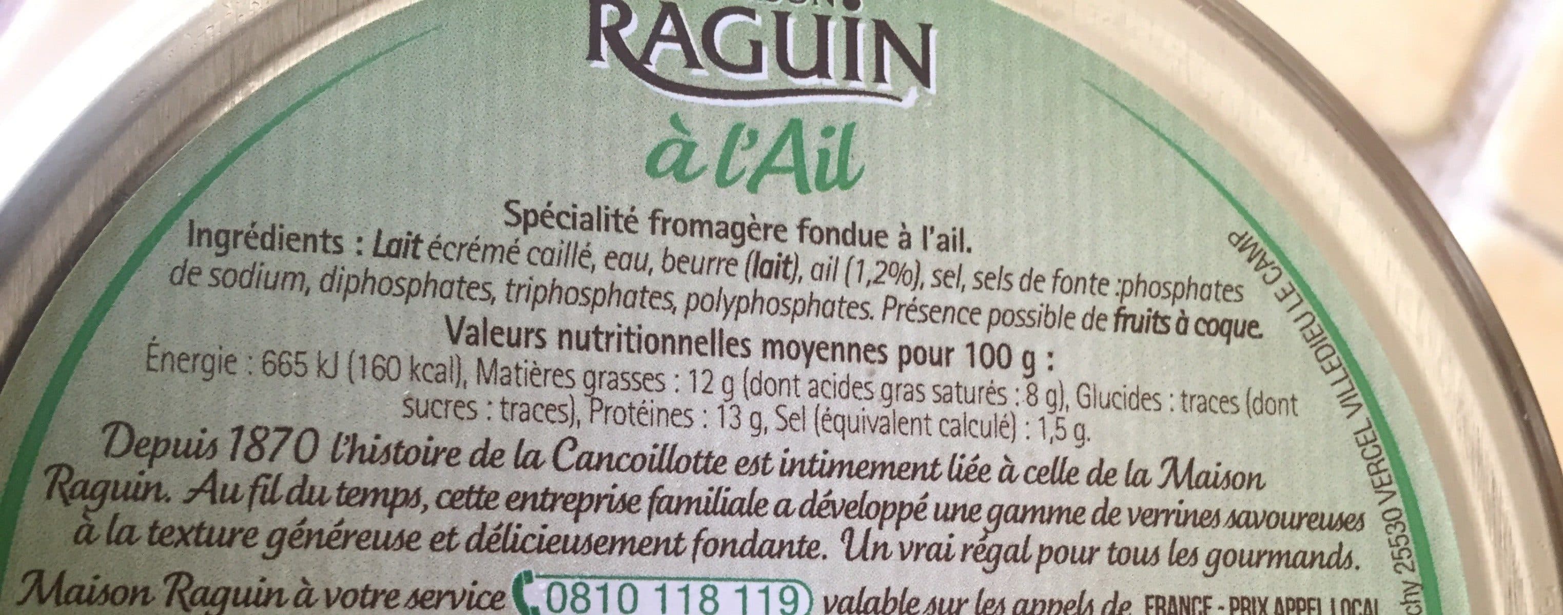 Maison Raguin Cancoillotte à l'ail packshot