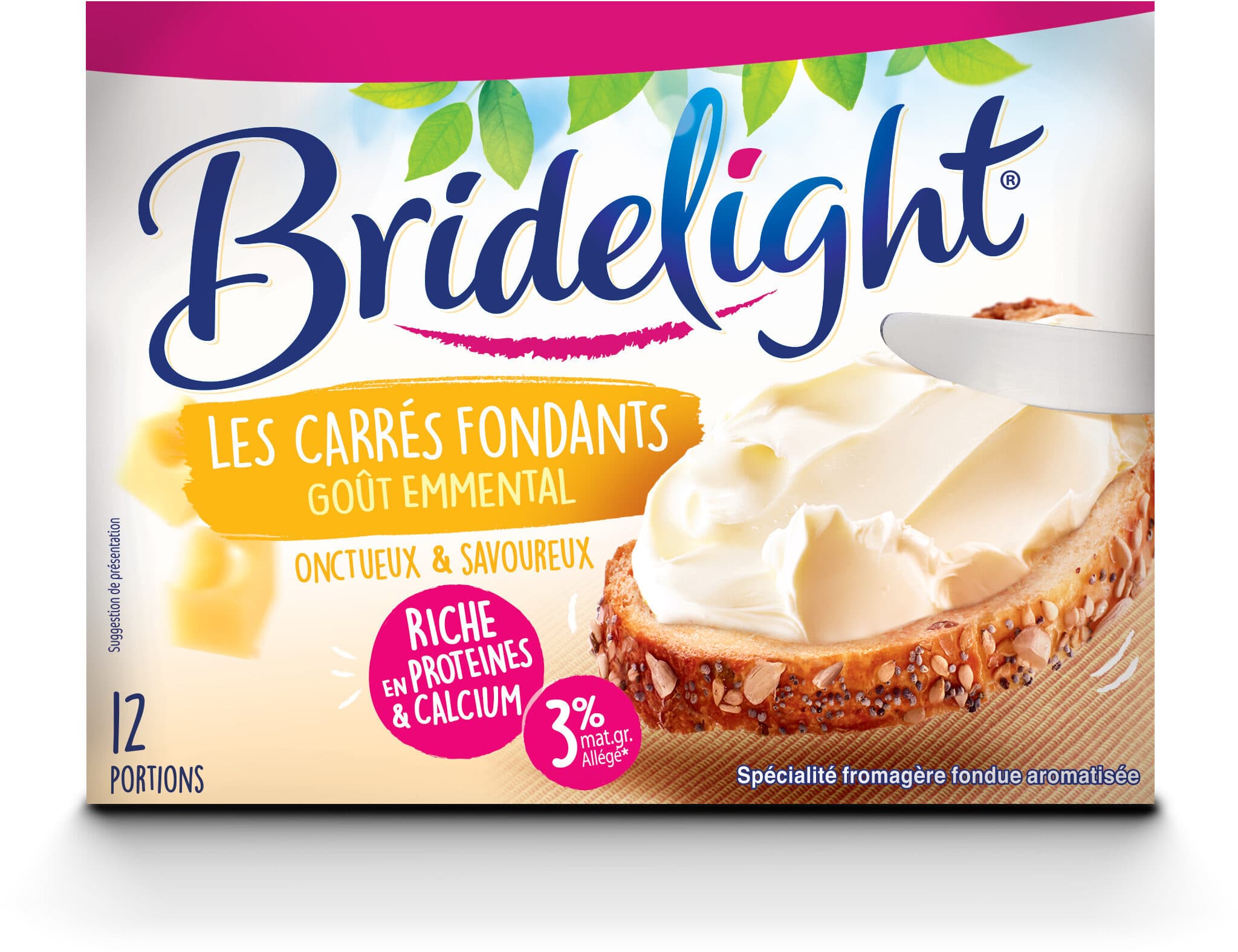 Bridelight Bridelight 12 portions gout emmental 3%mg 200g packshot