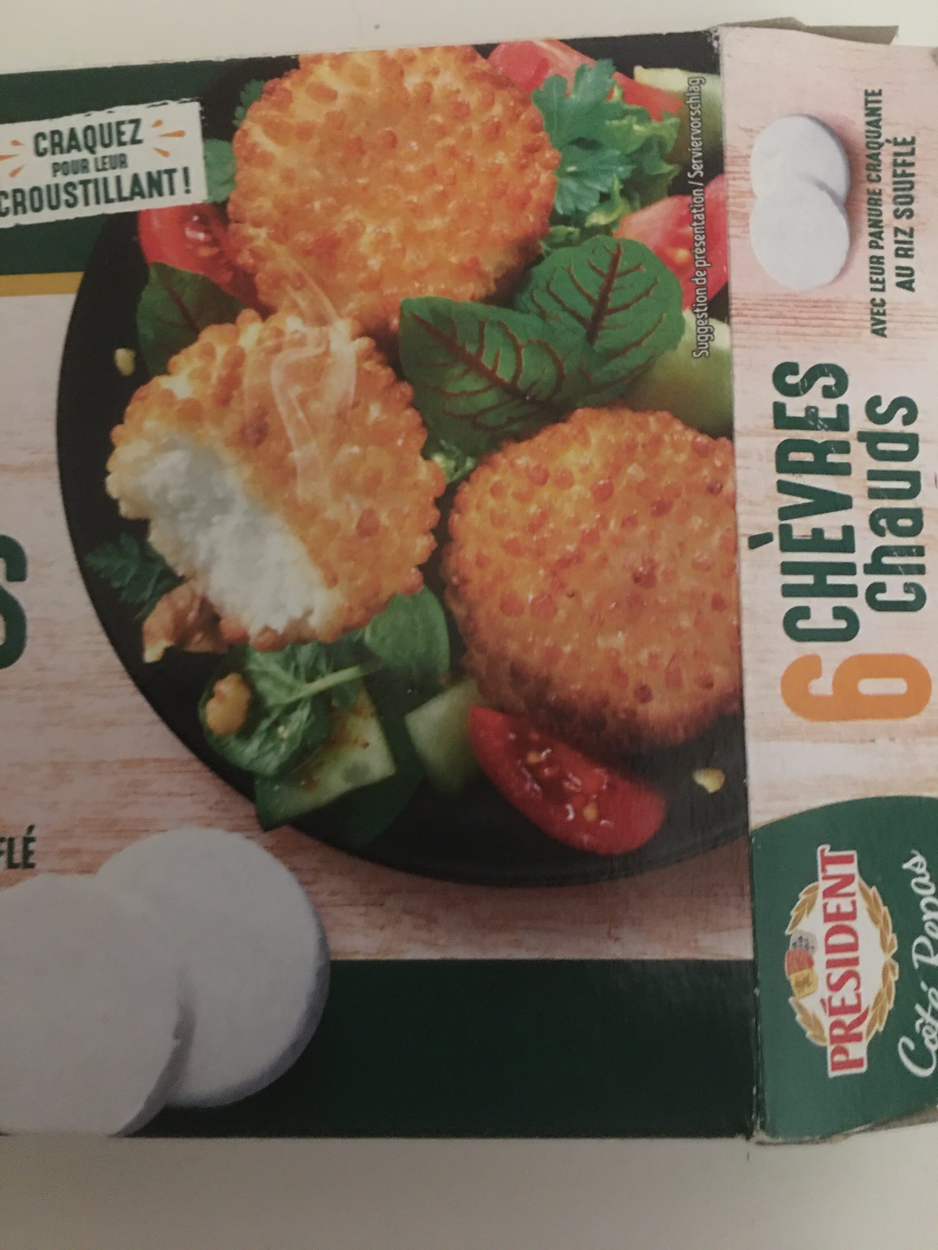 Président Chèvre chauds panure craquante au riz soufflé packshot
