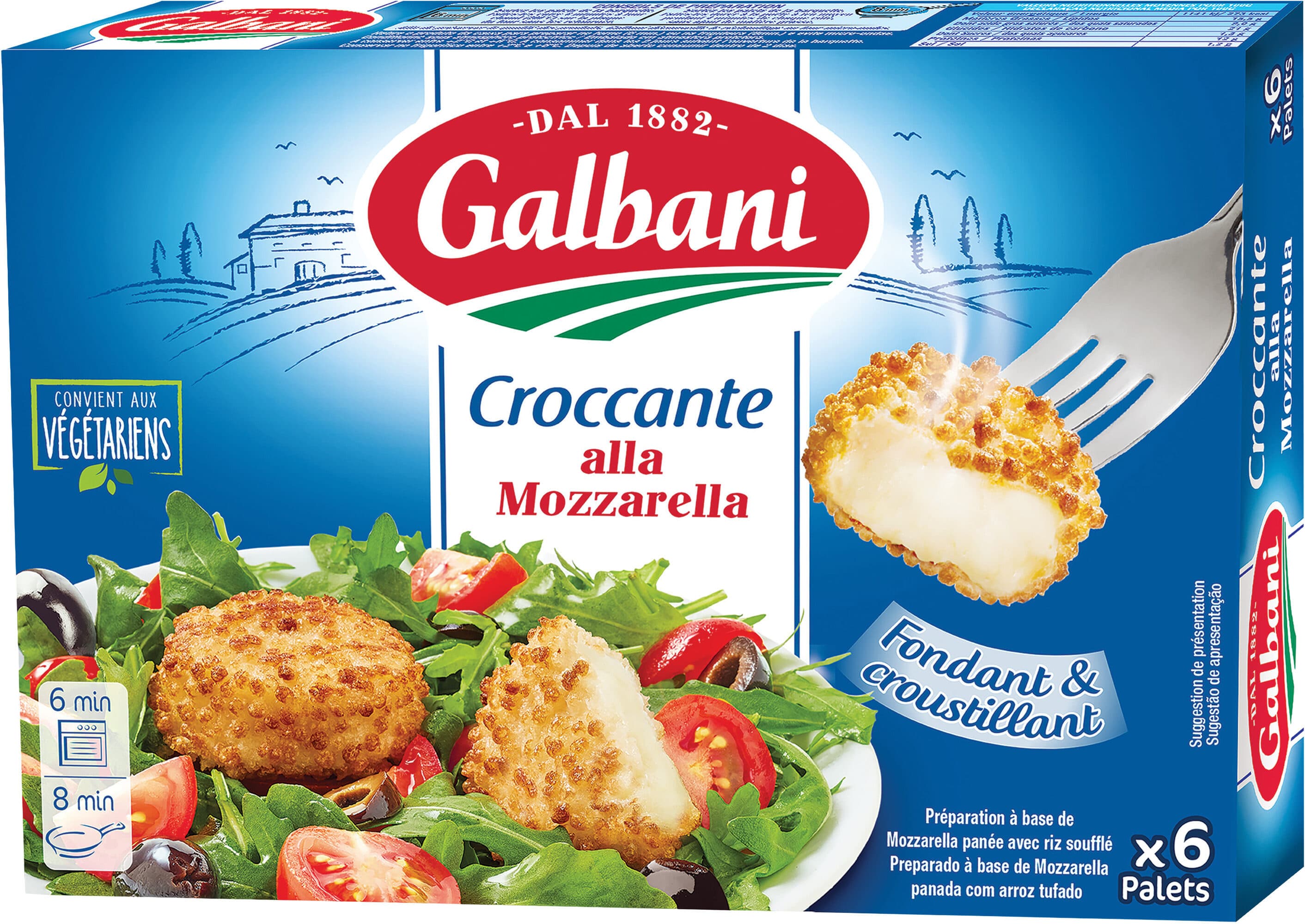 Galbani CROCCANTE ALLA MOZZARELLA GALBANI 150G X6 (6 paletsx25g) packshot