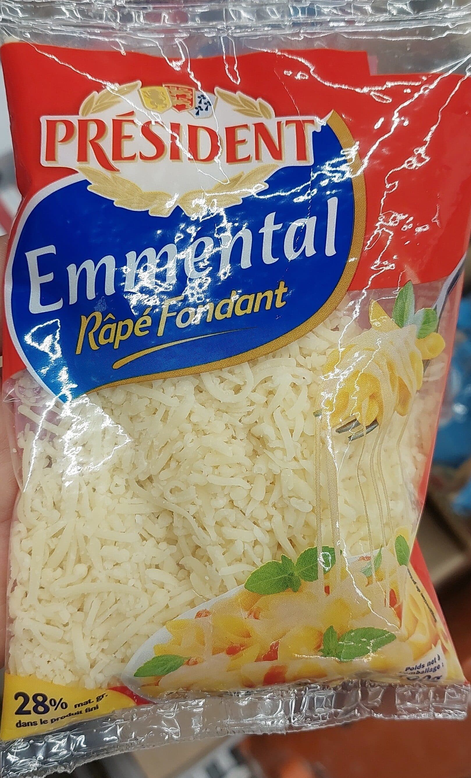President Emmental râpé président 100g packshot