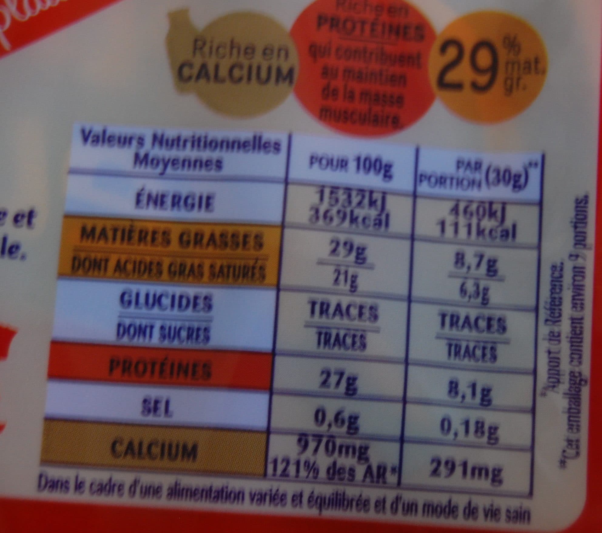 Président Emmental Coeur de Meule (28 % MG) + 10 % Gratuit packshot