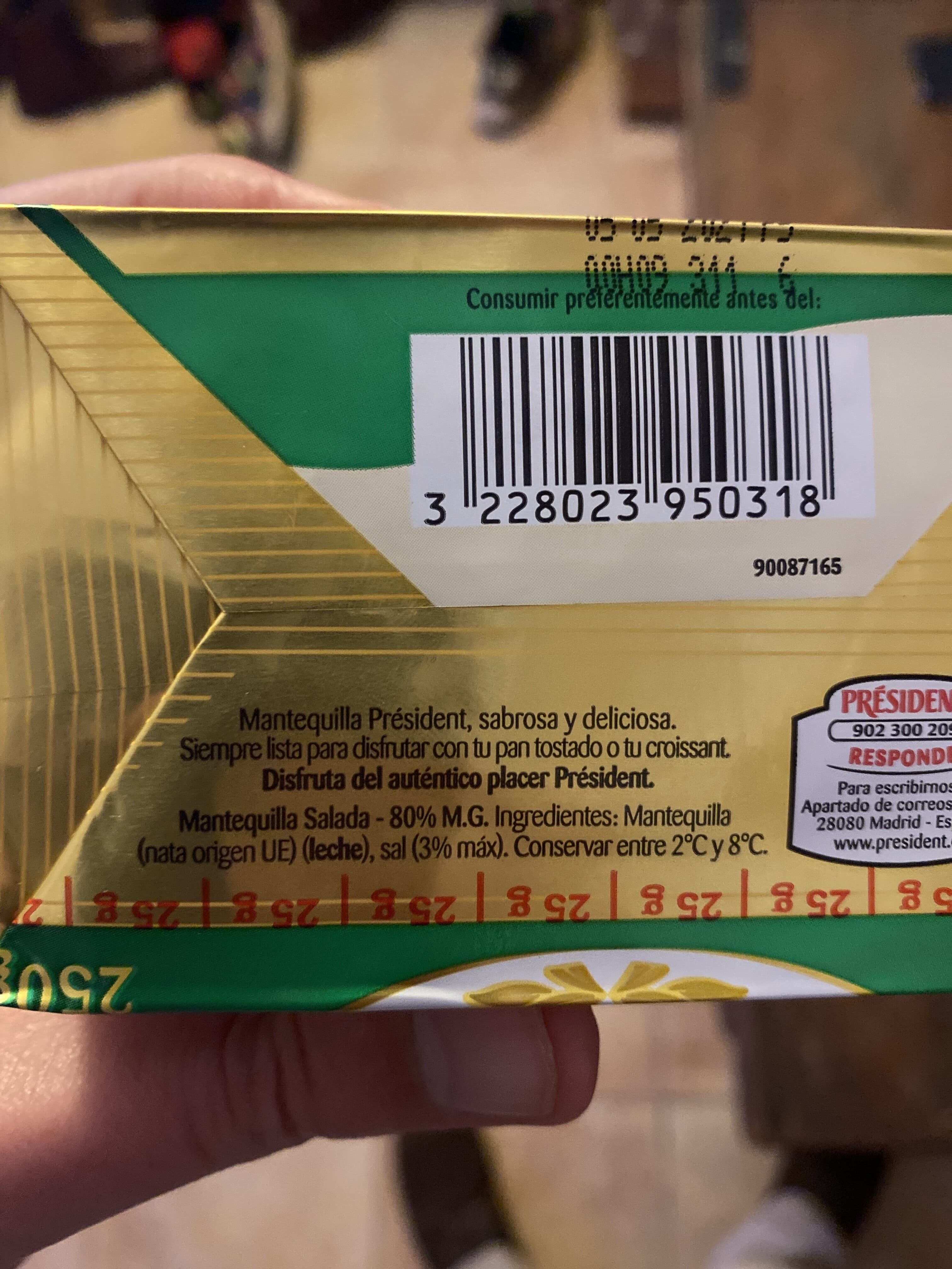 President Beurre demi-sel packshot
