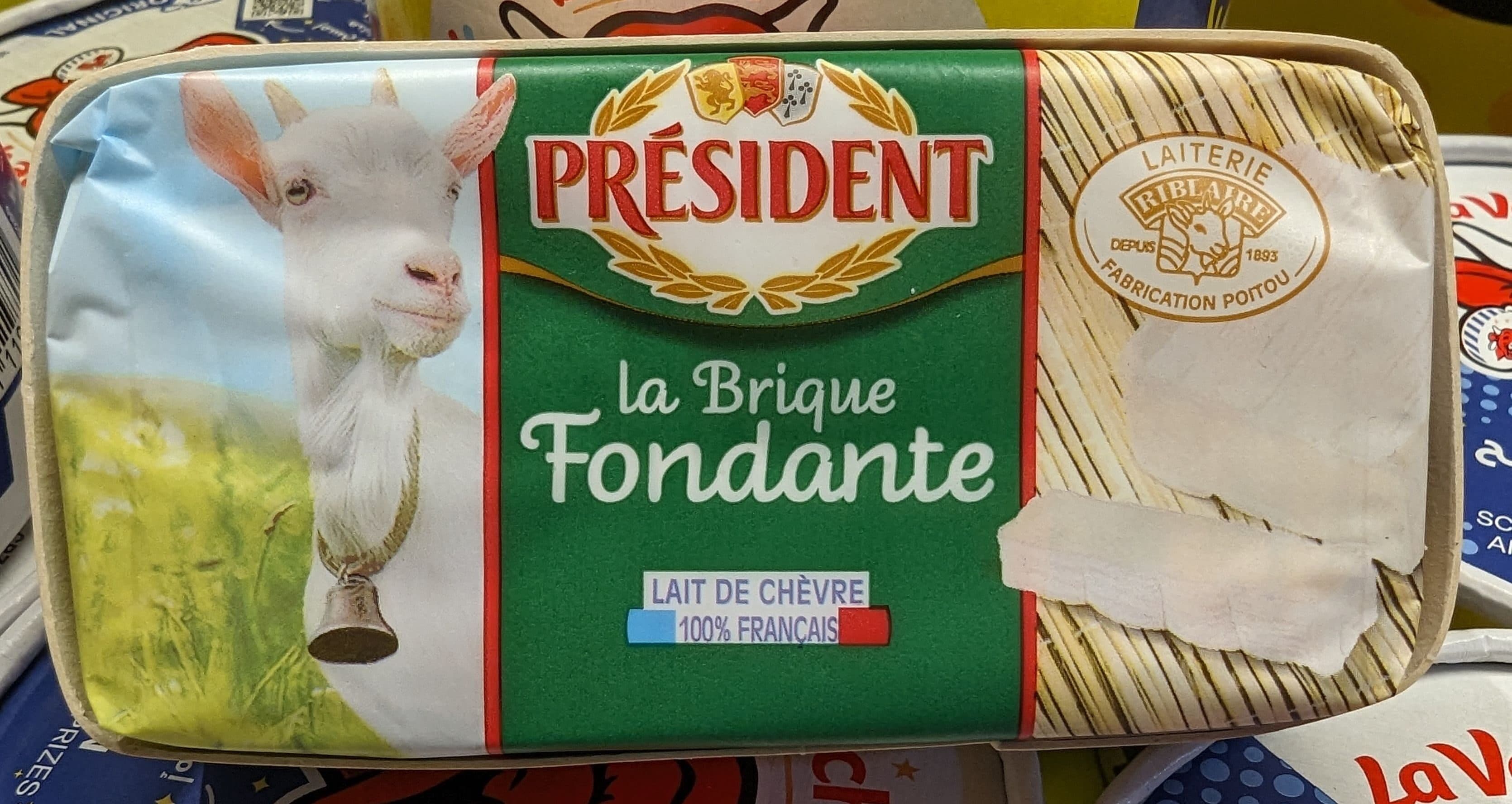 Président PRESIDENT BRIQUE FONDANTE CHEVRE 150g packshot
