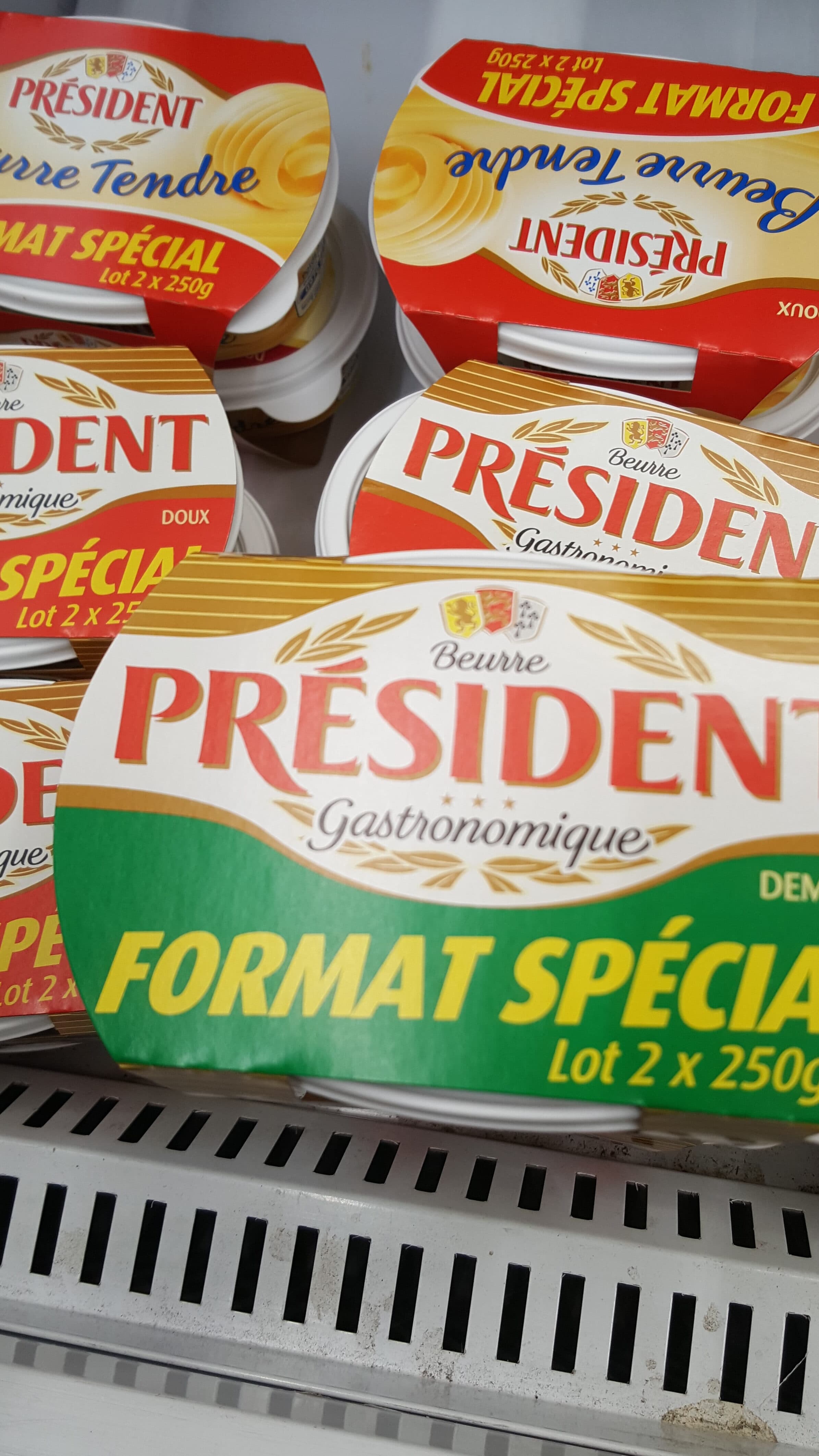 President Beurre gastronomique demi sel 2x250g prix choc packshot