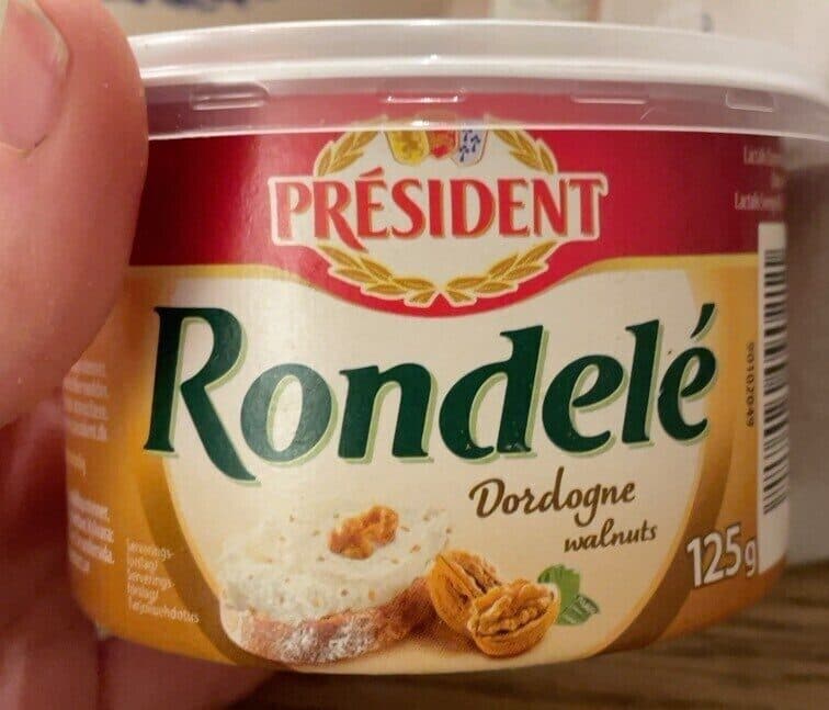 LACTALIS NORGE AS President Rondele med Valnøtt 125g packshot